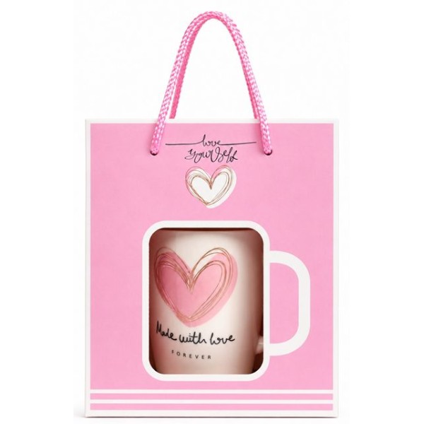 Чаша порцелан MADE IN LOVE в кутия №ZX-137