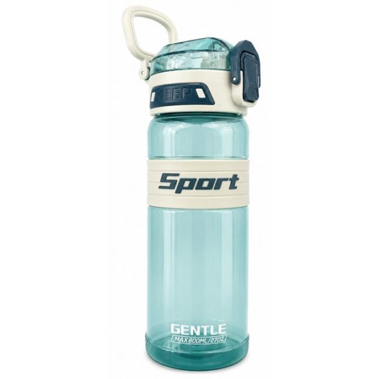 Бутилка за вода от пластмаса и силикон SPORT 800мл