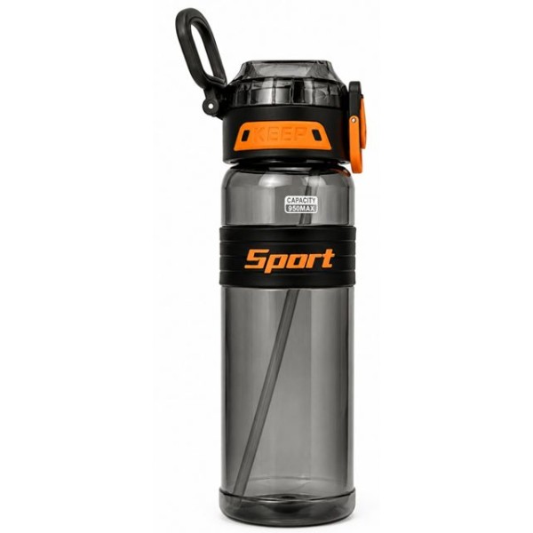 Бутилка за вода от пластмаса и силикон SPORT 980мл
