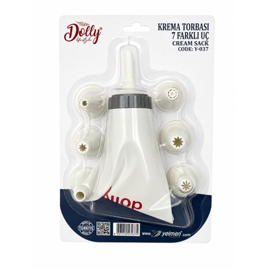 Шприц торба на картон 7 приставки Dolly №Y-037