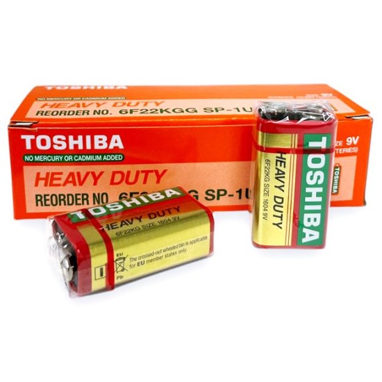 Батерия TOSHIBA 9V /10 броя в кутия/