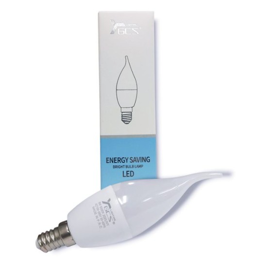 LED Крушка E14 9W термо пластик 6500K студена светлина /10 броя в стек/