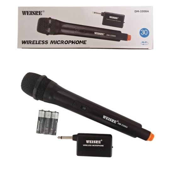 Микрофон безжичен 30m WEISRE №DM-3308A