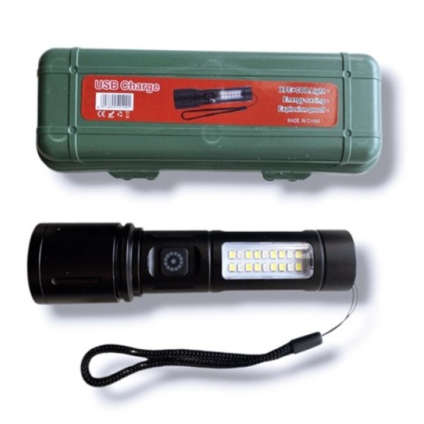 Фенер POLICE 13,5 см с USB зареждане №G03