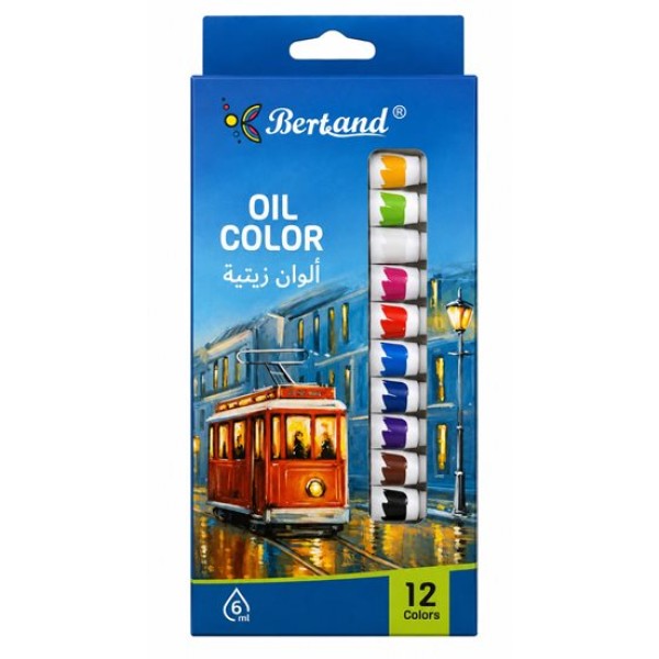Бои маслени BERTAND OIL 12 цвята х 6ml №A06-12 /12 броя в кутия/