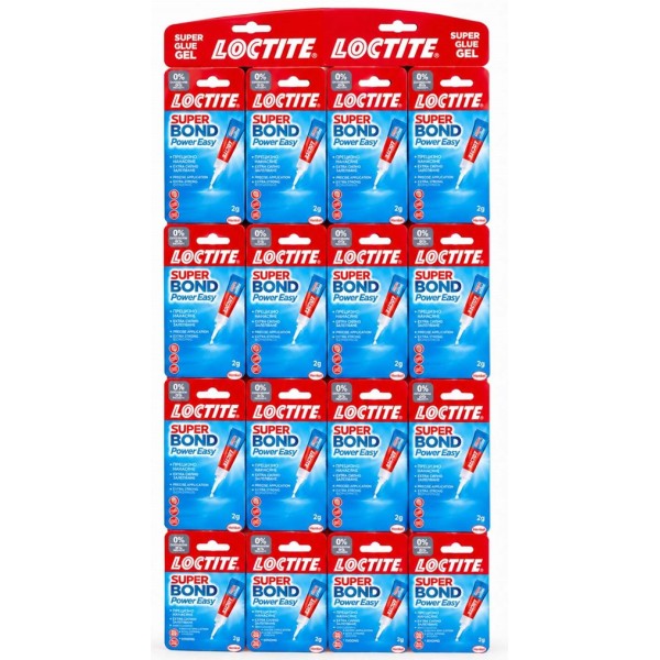 Лепило Loctite SuperBond Gel Power Easy 2г синьо /16 броя на картон/