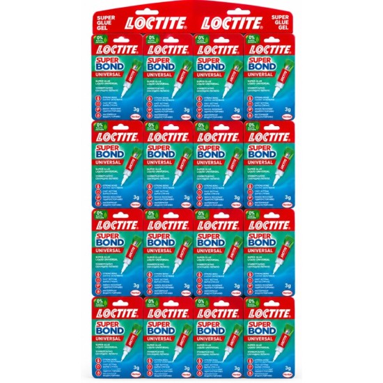 Лепило Loctite SuperBond Universal 3г зелено /16 броя на кора/