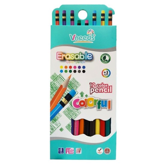 Моливи Vneeds 12 цвята №V0645 /12 комплекта в стек/