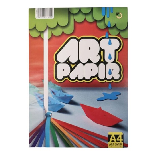 Дизайнерска хартия OPTIMUM ART PAPIR 50л А4 10 цвята микс №1151