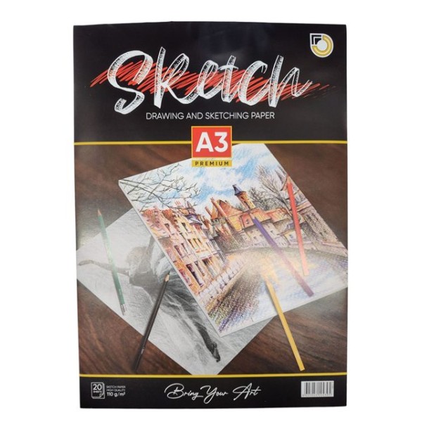 Скицник OPTIMUM SKETCH А3 20л с твърда подложка №73584