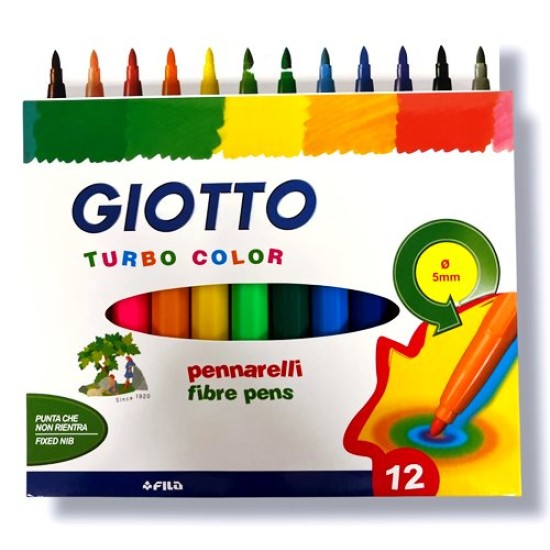 Флумастер GIOTTO 12 цвята