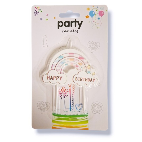Свещ HAPPY BIRTHDAY ДЪГА /12 броя в кутия/