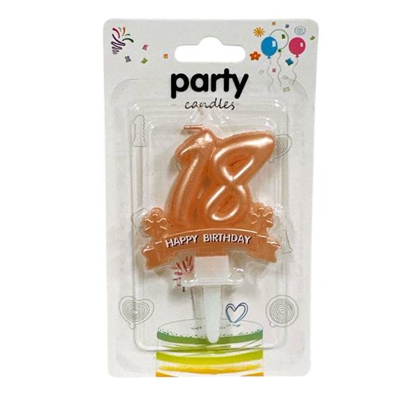 Свещ ЧРД  Happy Birthday 18/12 броя в кутия/