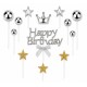 Комплект за торта HAPPY BIRTHDAY ПРИНЦЕСА /6 комплекта в стек/
