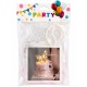 Комплект за торта HAPPY BIRTHDAY СВЕТЕЩА ПЕПЕРУДА