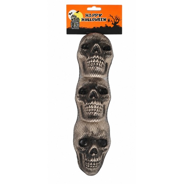 Черепи HALLOOWEEN 3 броя в мрежа