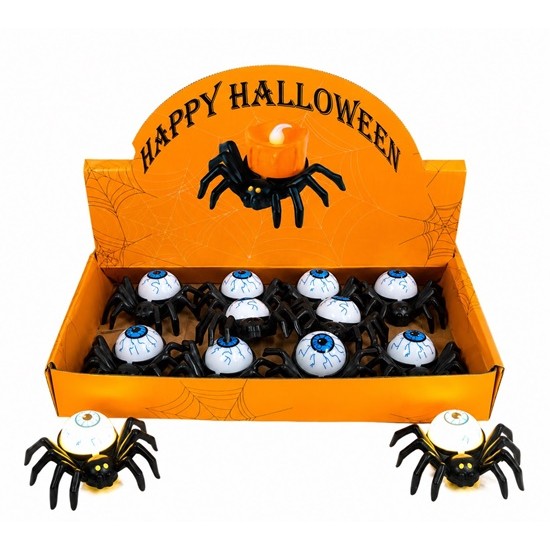 Аксесоар за HALLOWEEN Паяк с око/12 броя в кутия/