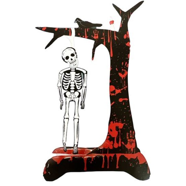 Украса HALLOWEEN фолиев балон 80см х 140см СКЕЛЕТ
